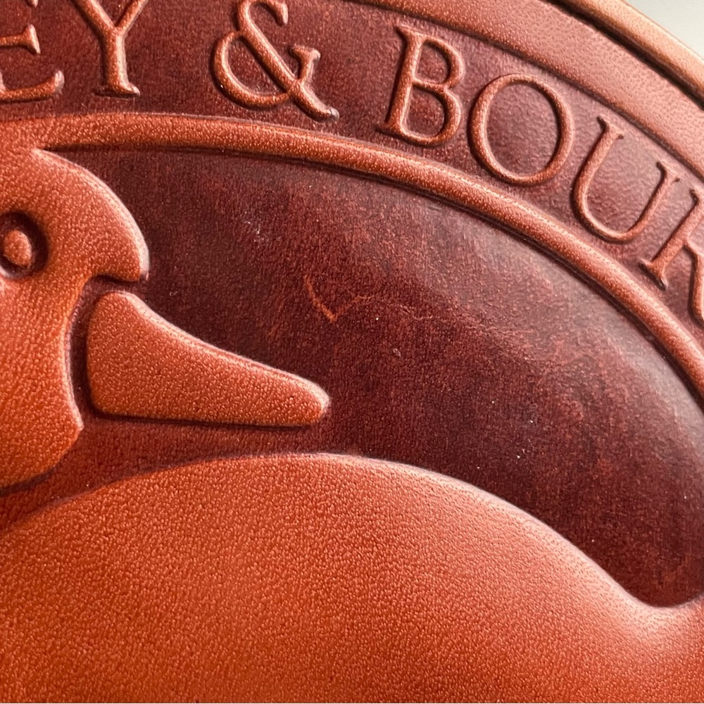 Dooney & Bourke Brown Leather Crossbody Wallet Bag - Picture 11 of 16
